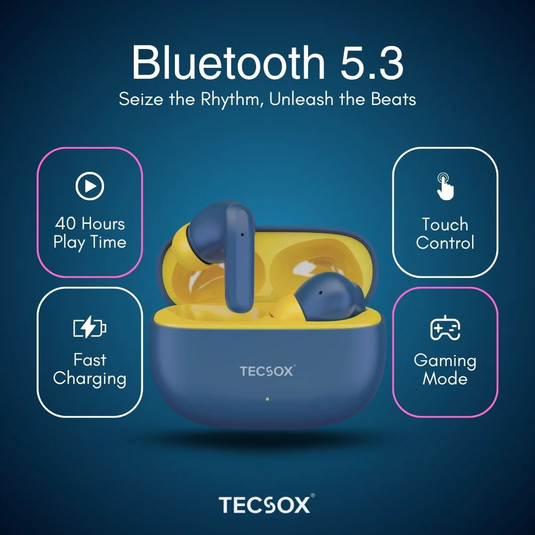Order TecSox Wave Bluetooth Earbuds | Deep Bass - Image 10