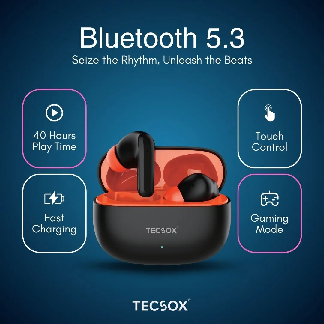 Order TecSox Wave Bluetooth Earbuds | Deep Bass - Image 20