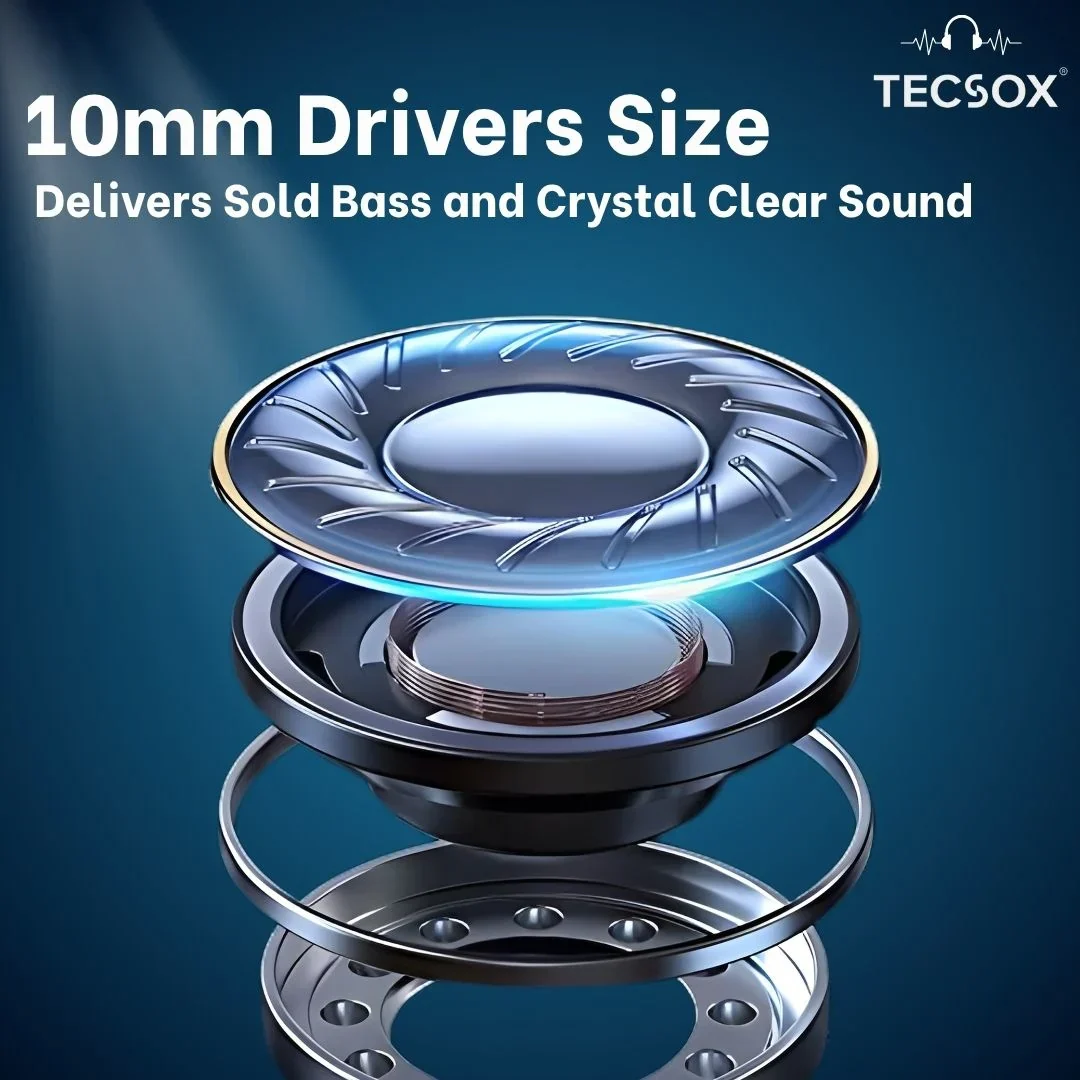 Order TecSox Wave Bluetooth Earbuds | Deep Bass - Image 22