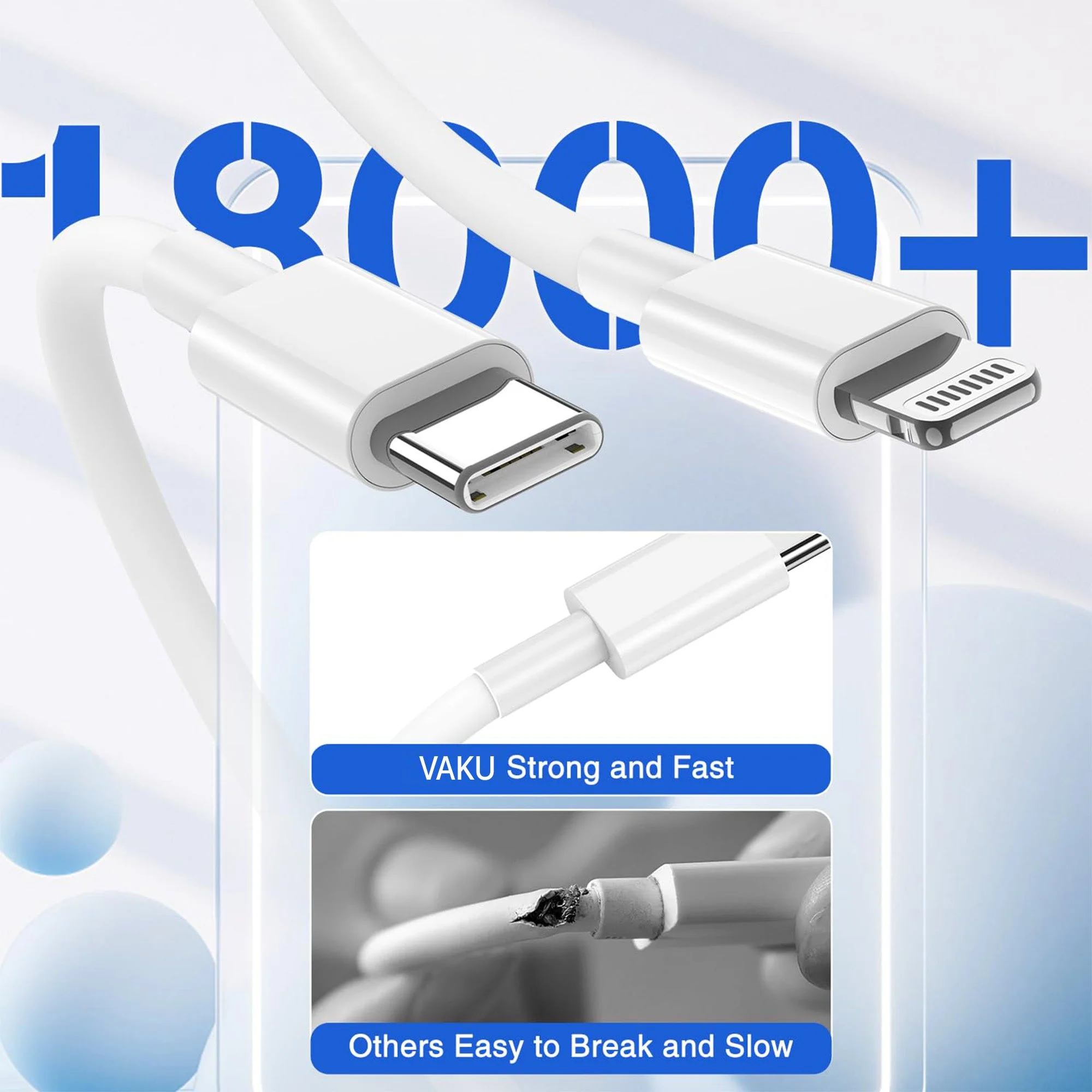 Original Type-C To Lightning [Apple MFi Certified] Fast Charging Cable For iPhone & iPad - Image 6