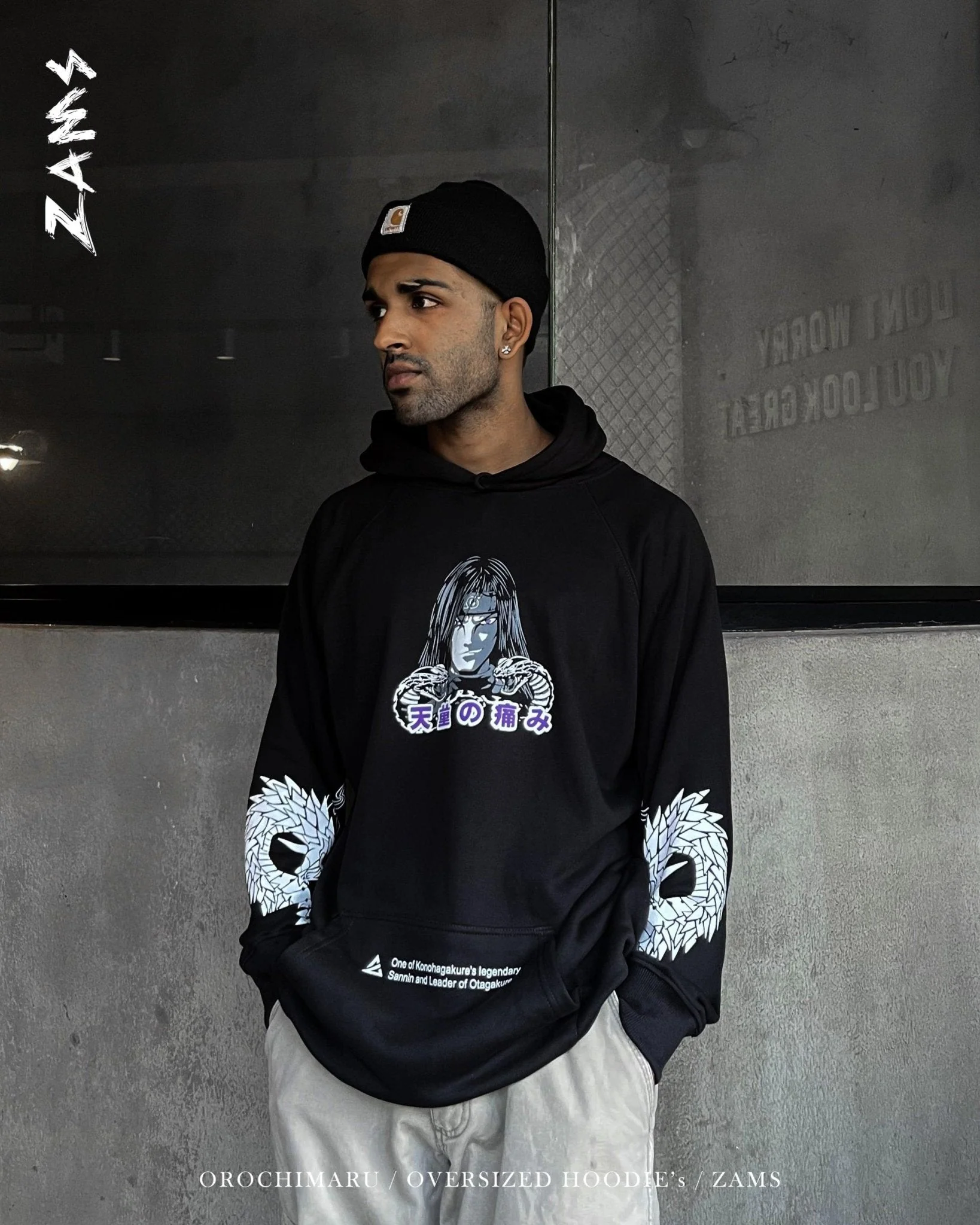 Orochimaru / Oversized Hoodie - Image 2