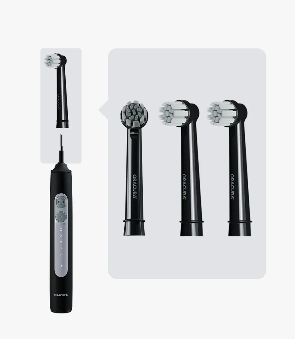 Oscillating Brush Heads with Cap – Pack of 3 for OB100 / OB200 - Image 5