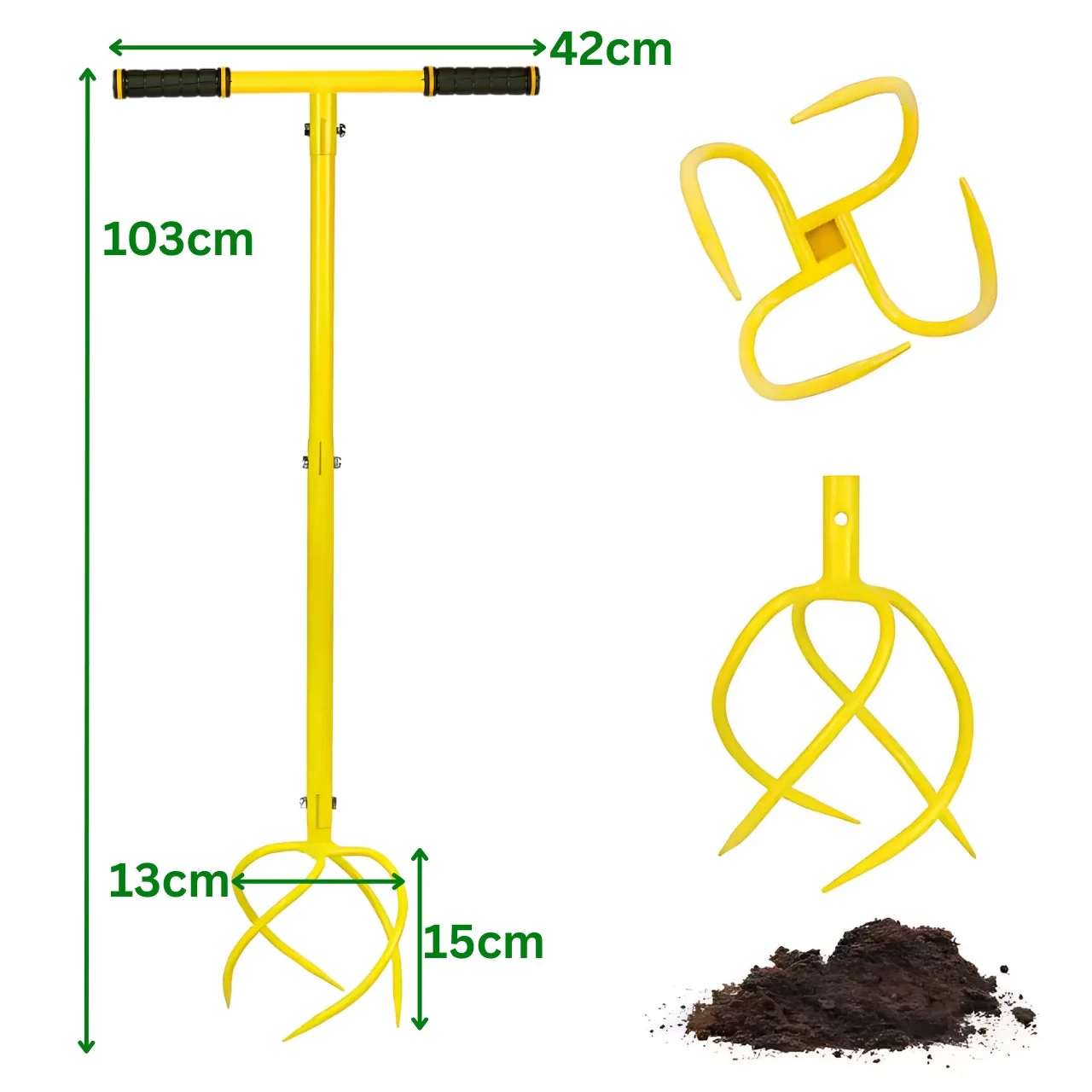 Outdoor Garden Hand Tiller - Image 2