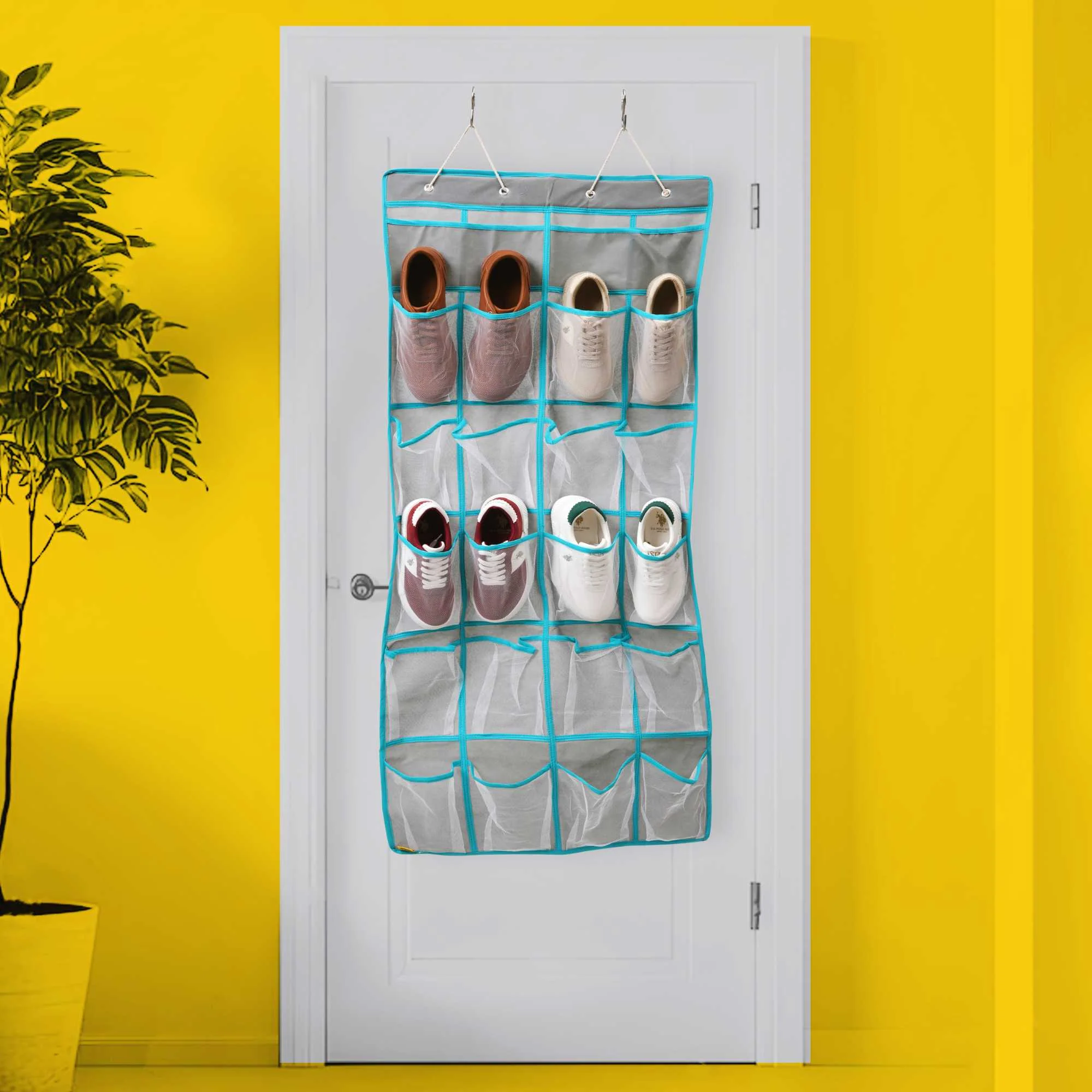 Over-Door 20-Pocket Shoe Organizer - Image 2