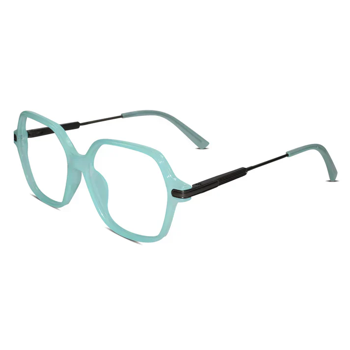 Oversize Square Animal Print Eyeglasses For Women - Image 11