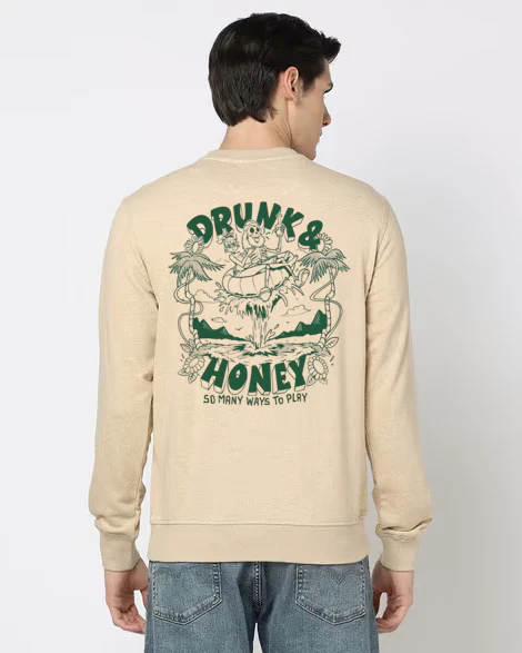 Oversized Crew Neck Sweatshirt: Self Love - Image 2