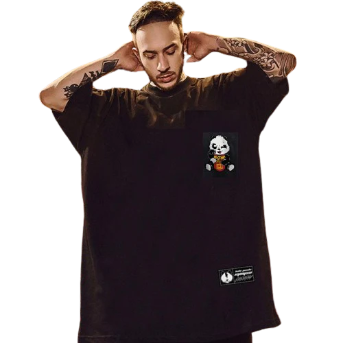 Oversized T shirt T shirt for men - RedPanda - Image 2
