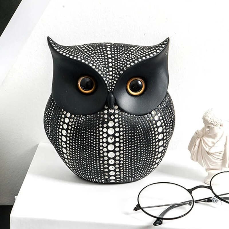 Owl Spot Showpiece - Black - Image 4