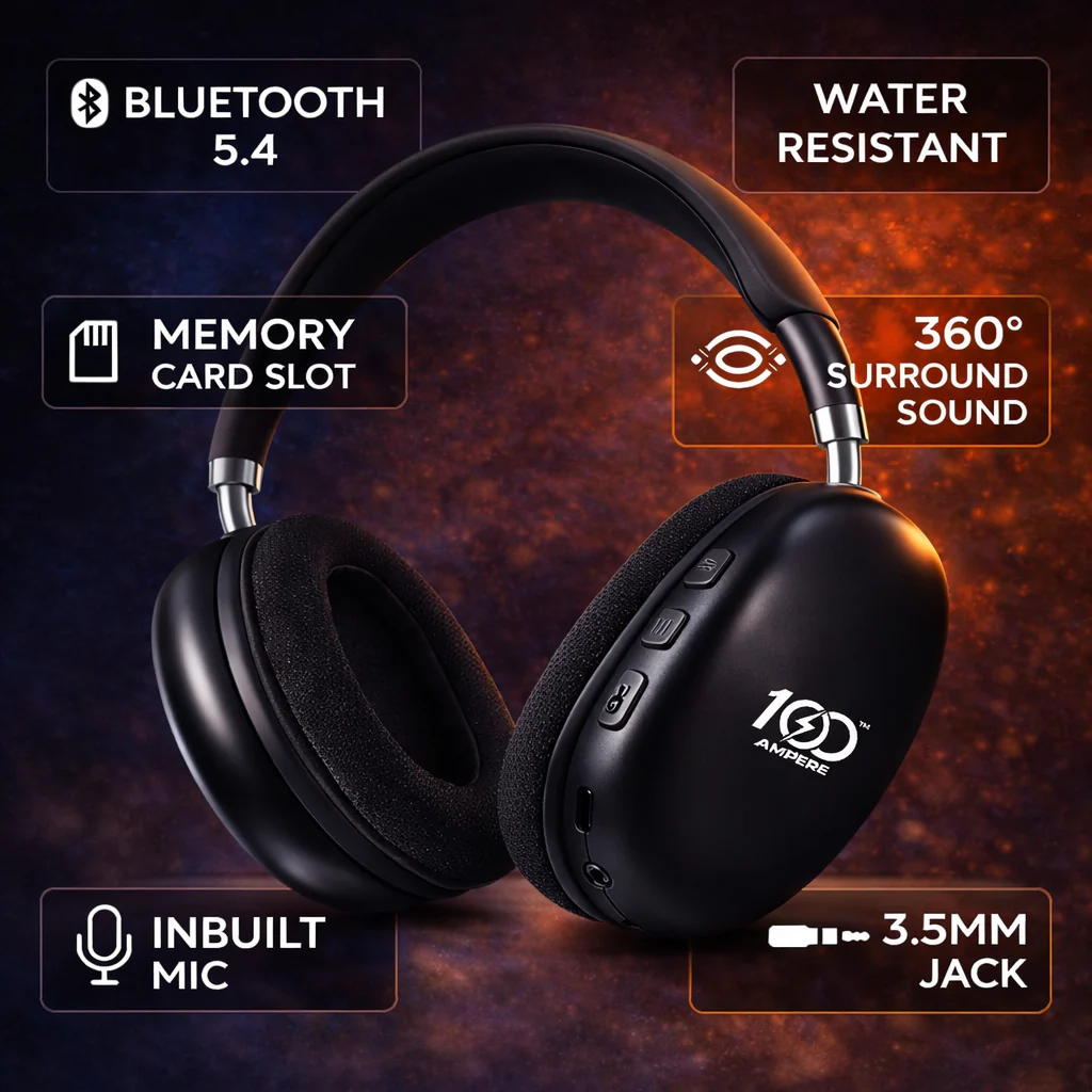 P9 Wireless Headphone & 3-in-1 Cable Combo - Image 5