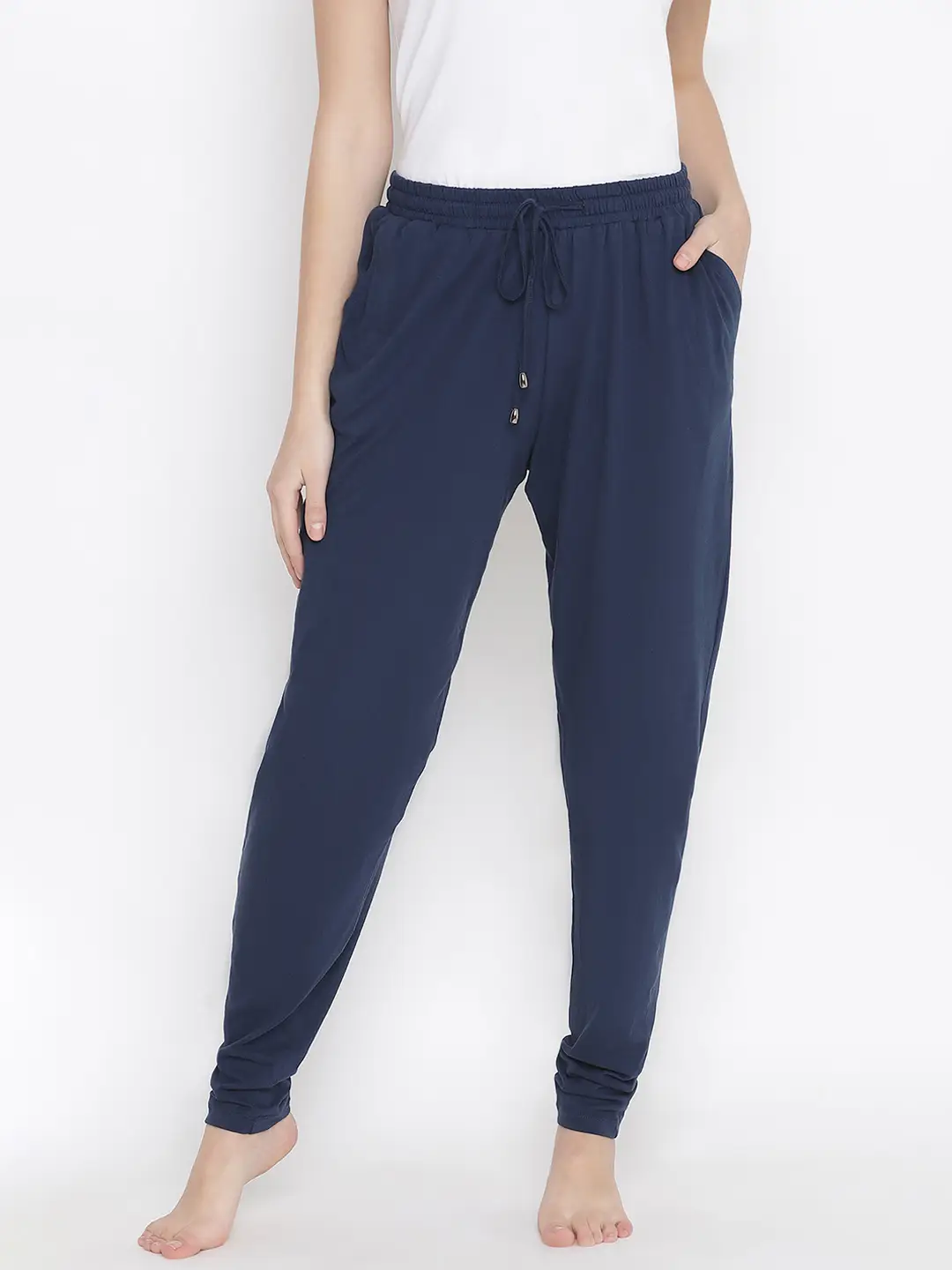 Pacific Solid Blue Easy Women Nightwear Pajama