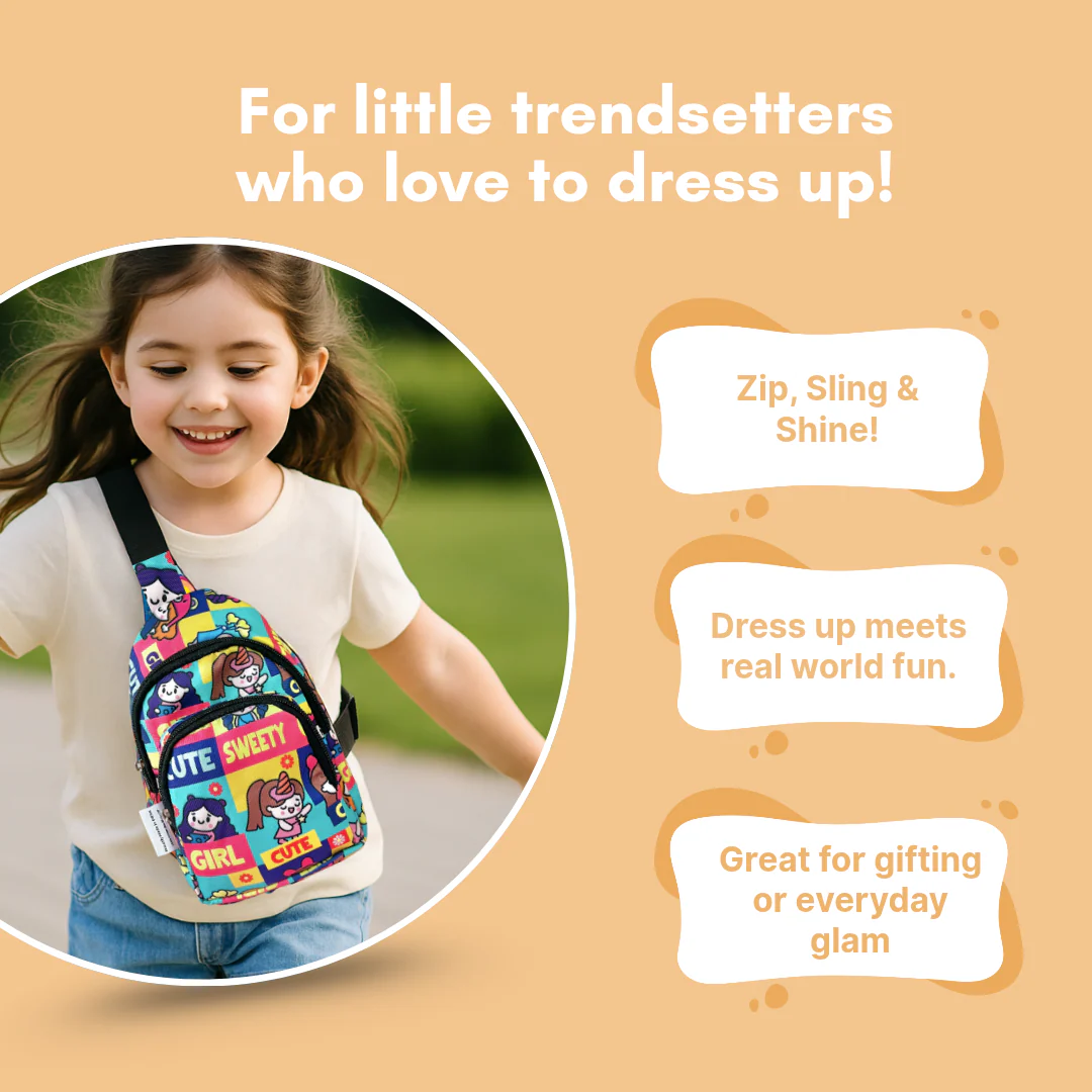 PACK OF 10 | The Girl Print Crossbody Bag for Kids -229 per pc- (Prepaid Only) - Image 8