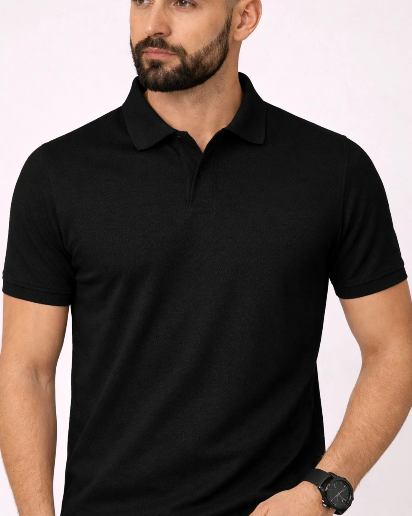 Pack Of 2 Polo <> Black & Grey - Image 3