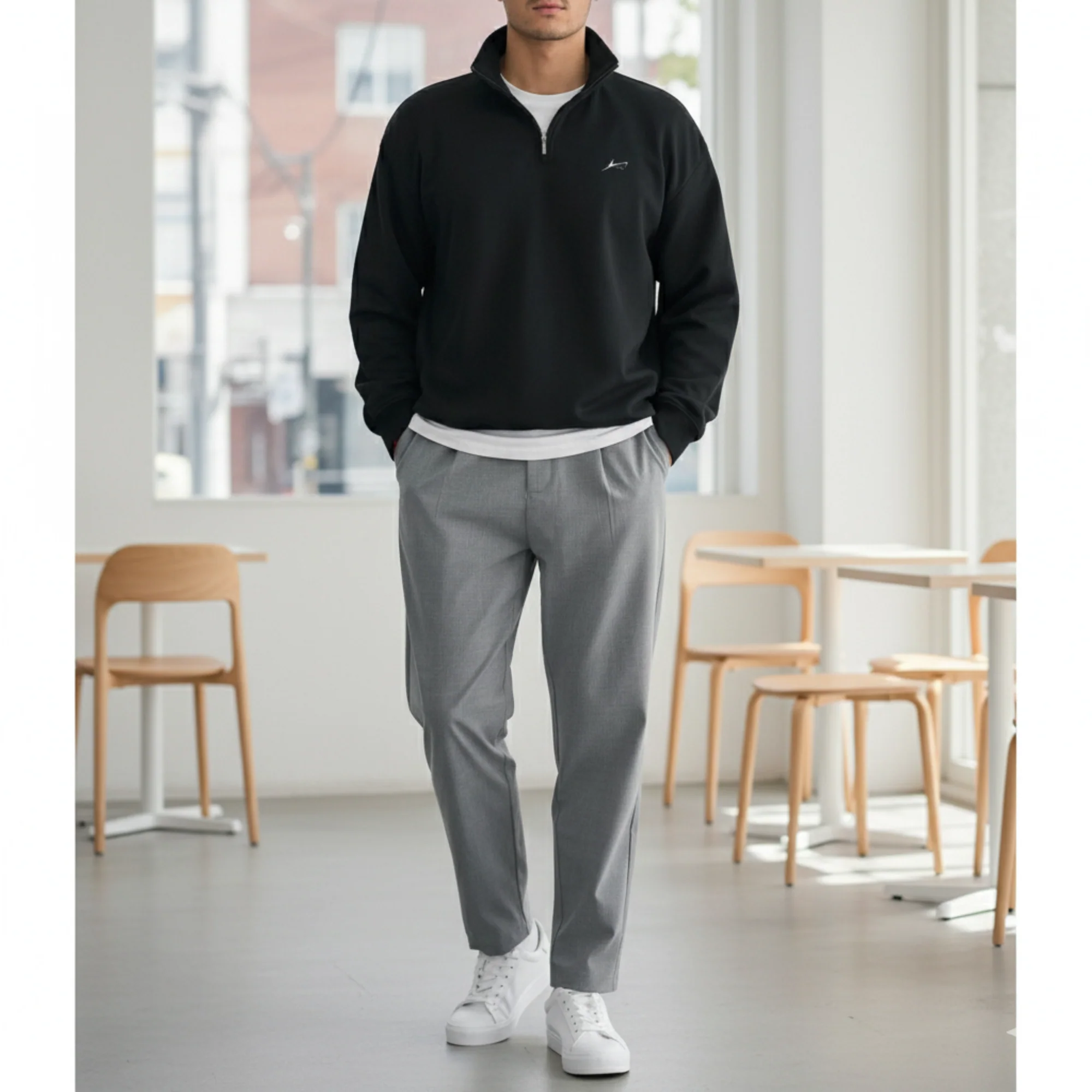 Pack of 2 Quarter Zip Fleece Sweatshirt - Image 2