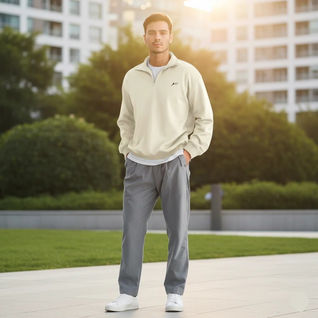 Pack of 2 Quarter Zip Fleece Sweatshirt - Image 3