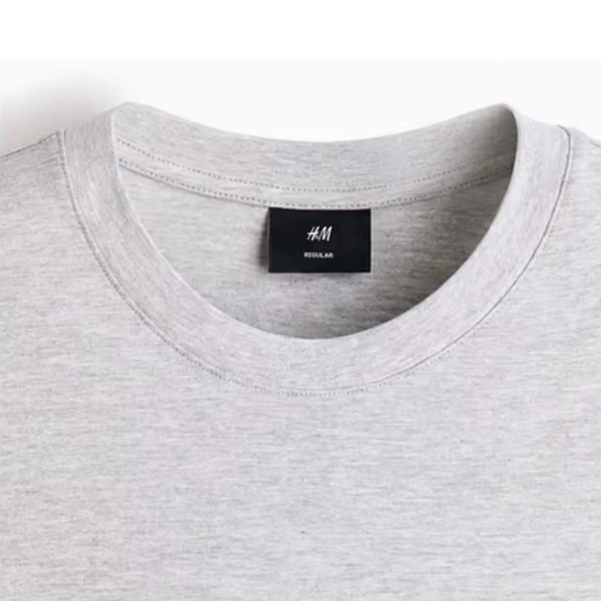Pack of 3 Men’s Cotton T-Shirts | 135 GSM | White, Melange Grey & Black | Soft Summer Comfort | Regular Fit (Copy) - Image 5