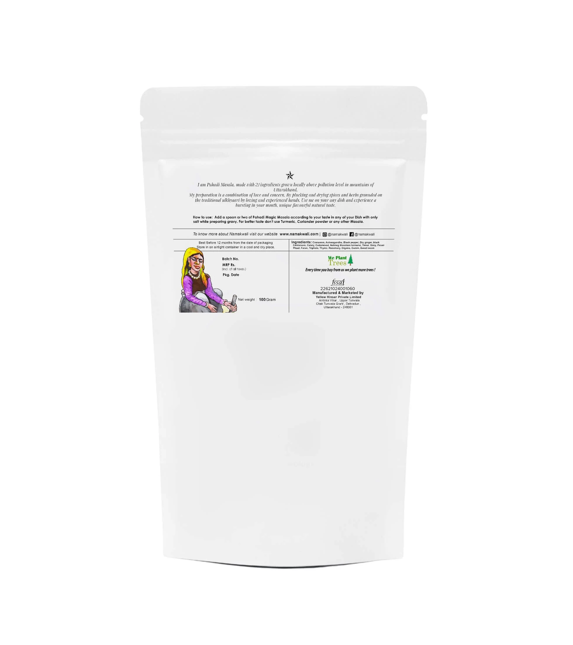 Pahadi Magic Mix Masala Hand Ground On Ulkhyaari, 100G - Image 2