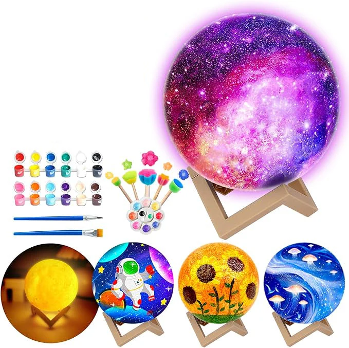 Paint Your Own Moon Lamp Kit for Art Craft