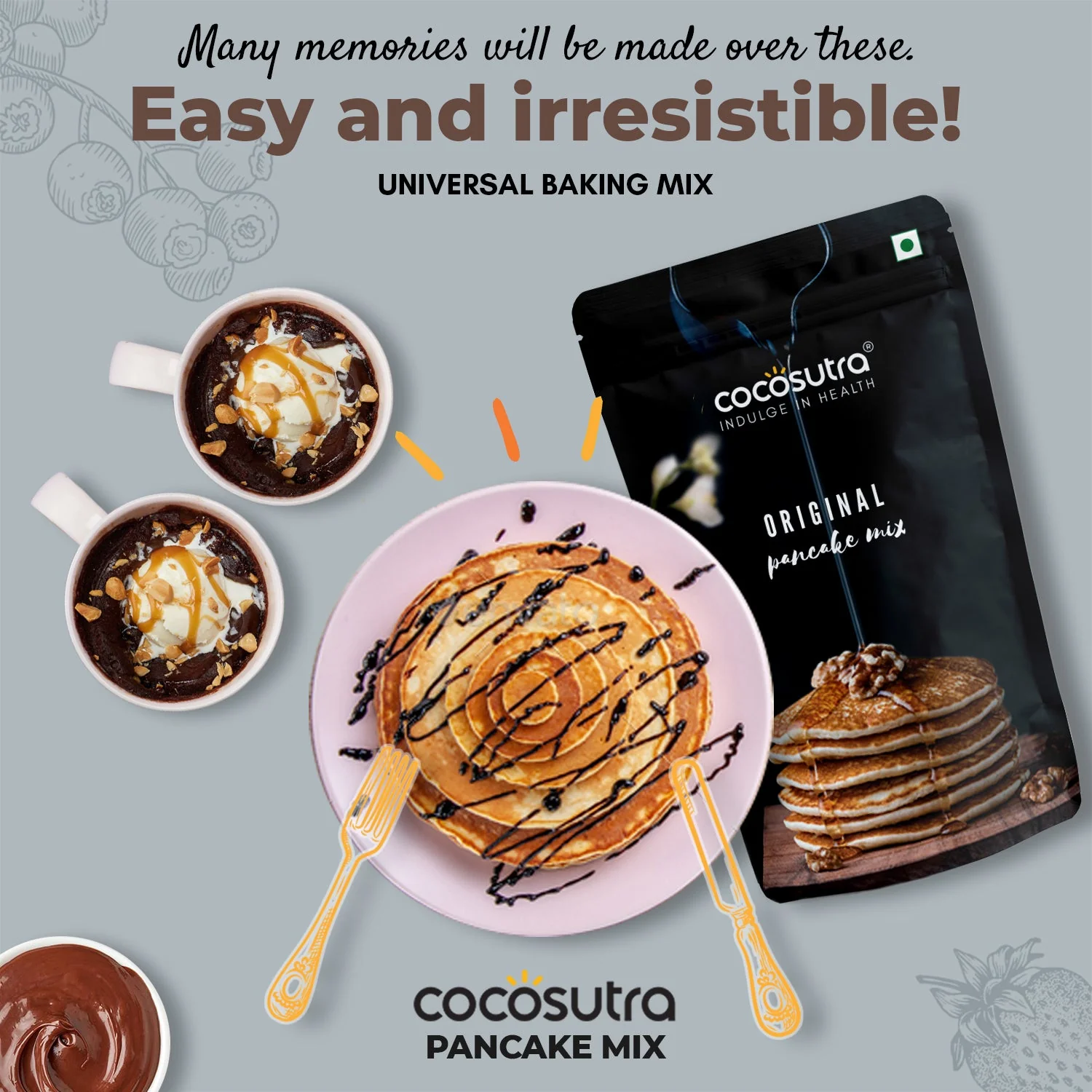 Pancake Mix Gift | Original & Millet Oatmeal | 300 g each - Image 4