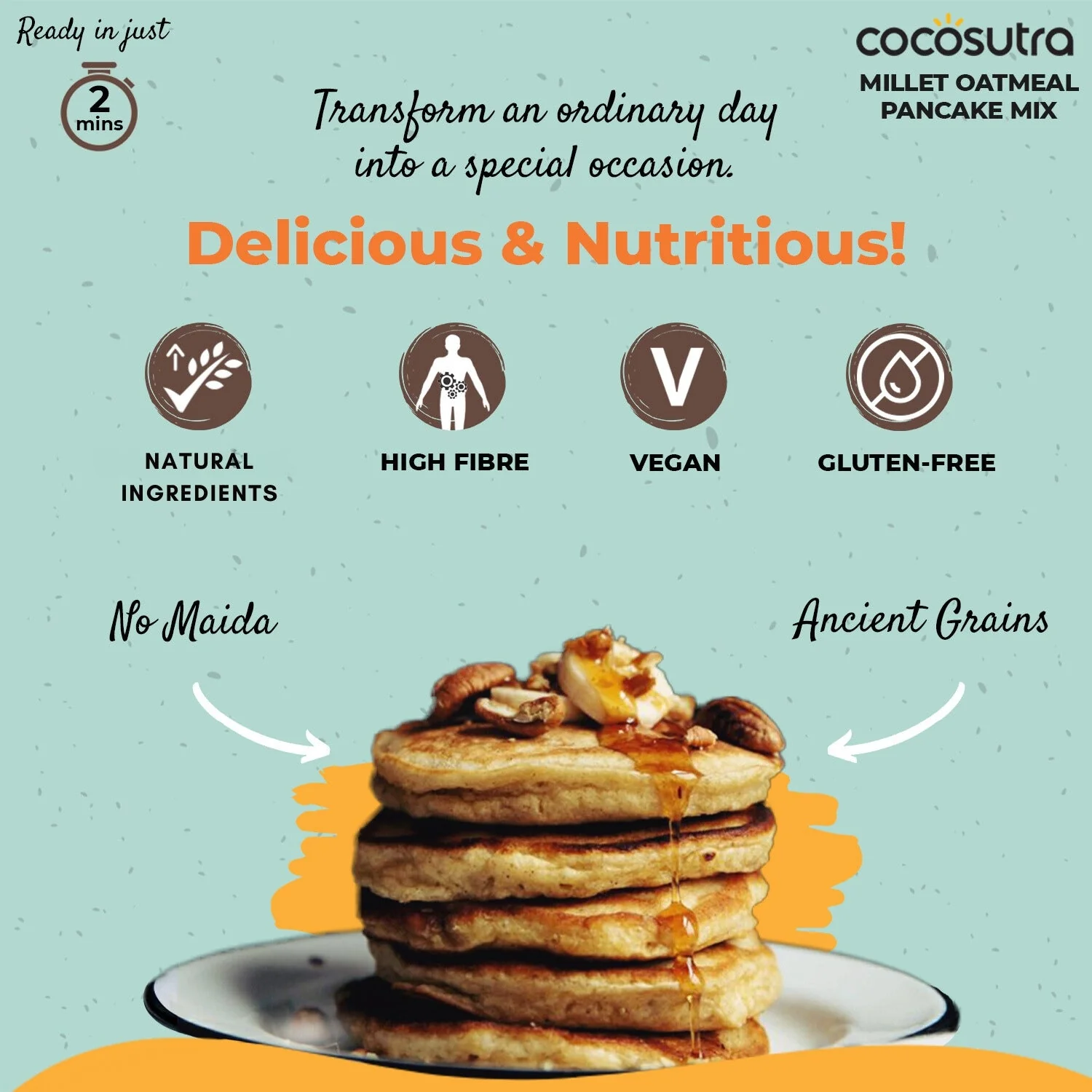 Pancake Mix Gift | Original & Millet Oatmeal | 300 g each - Image 7