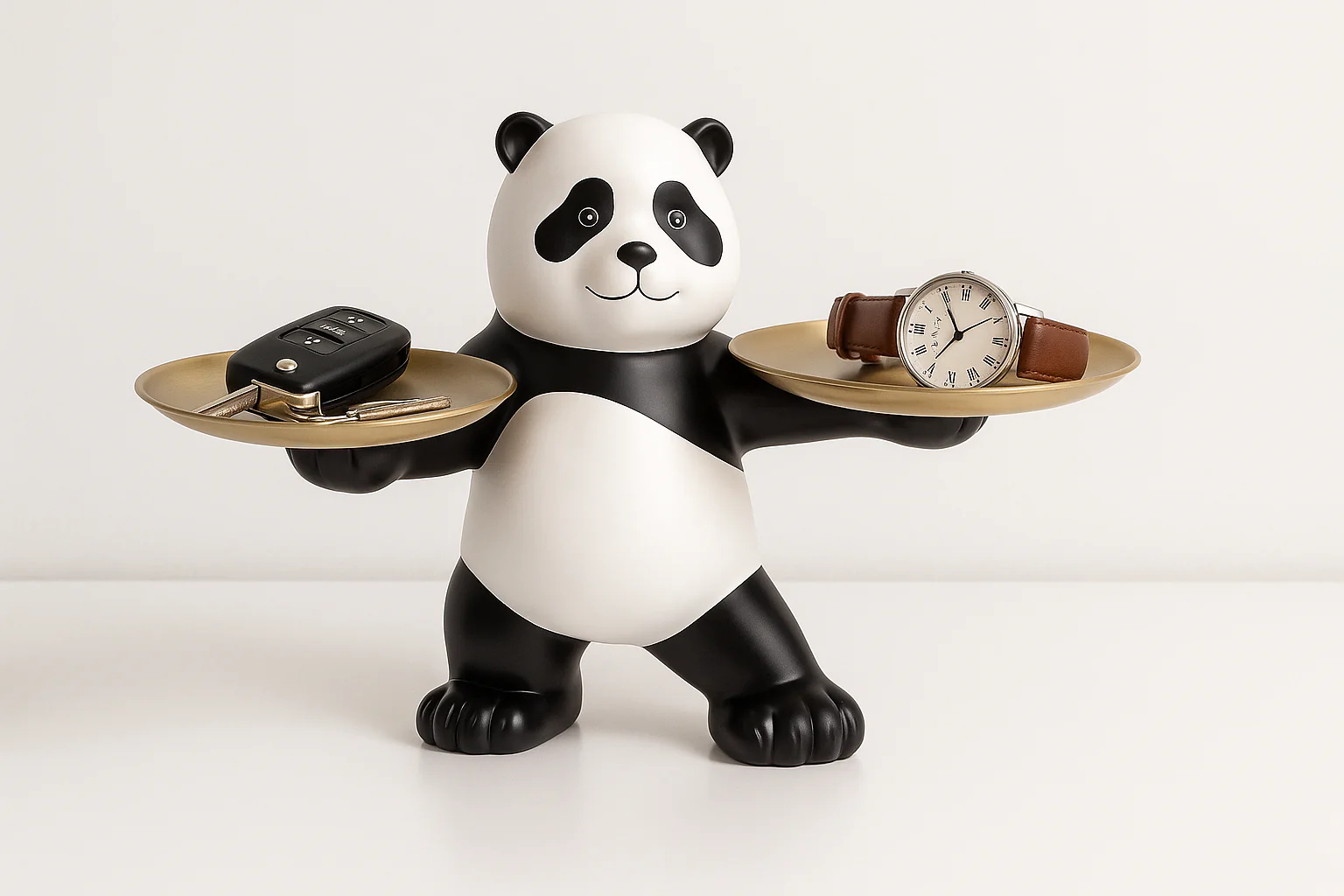 Panda Dual Tray Holder – Decorative Organizer - Image 4