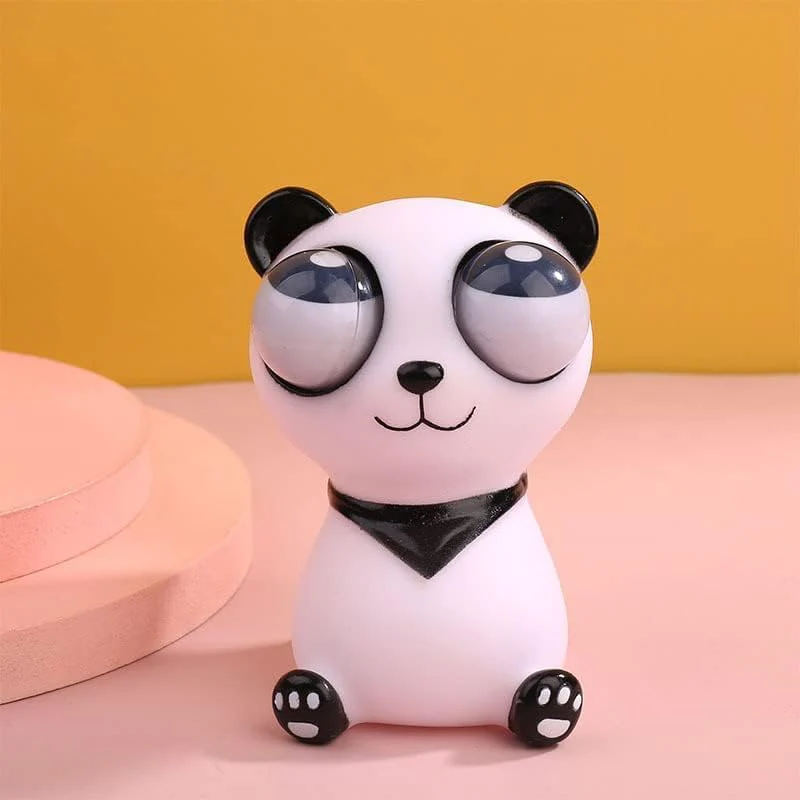 PandaPop: Squishy Eye-Popping Panda Squeeze Stress Relief Fidget Toy for Work Desk & Gifting - Image 3