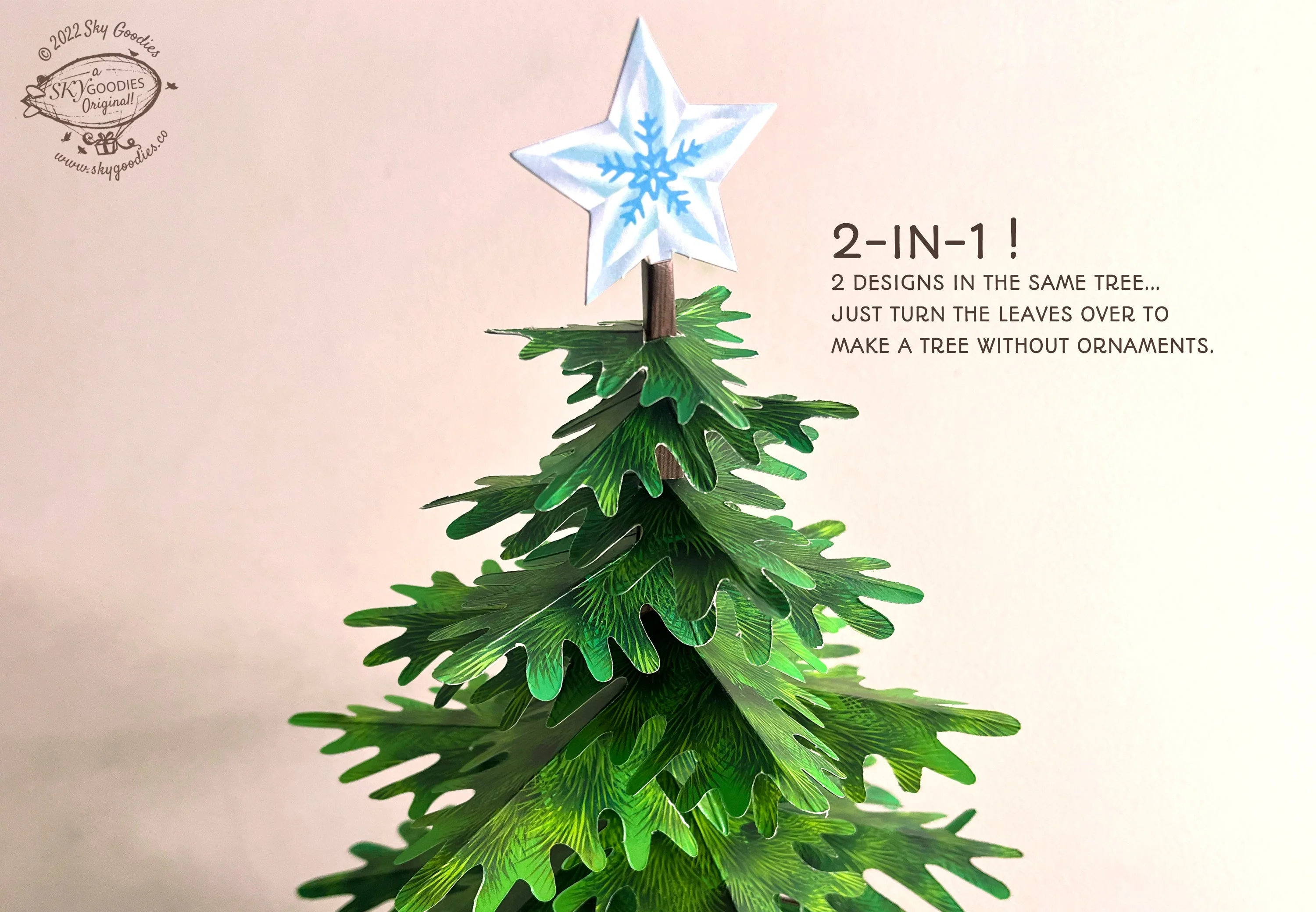 Paper Christmas Tree: DIY Paper Craft Kit - Image 4