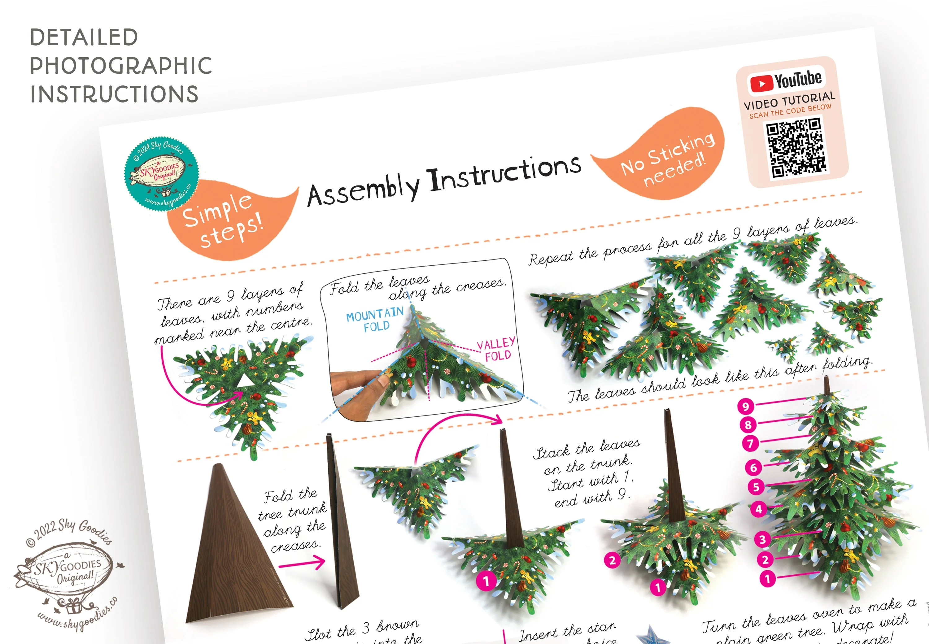Paper Christmas Tree: DIY Paper Craft Kit - Image 9