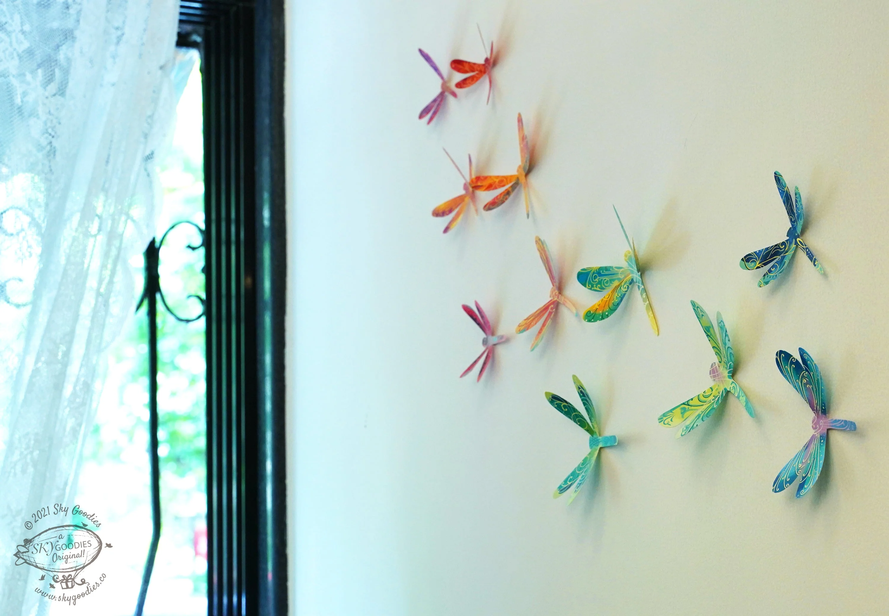 Paper Mini Happy Home Fairy Lights & Dragonflies Wall Decor Combo - Image 14