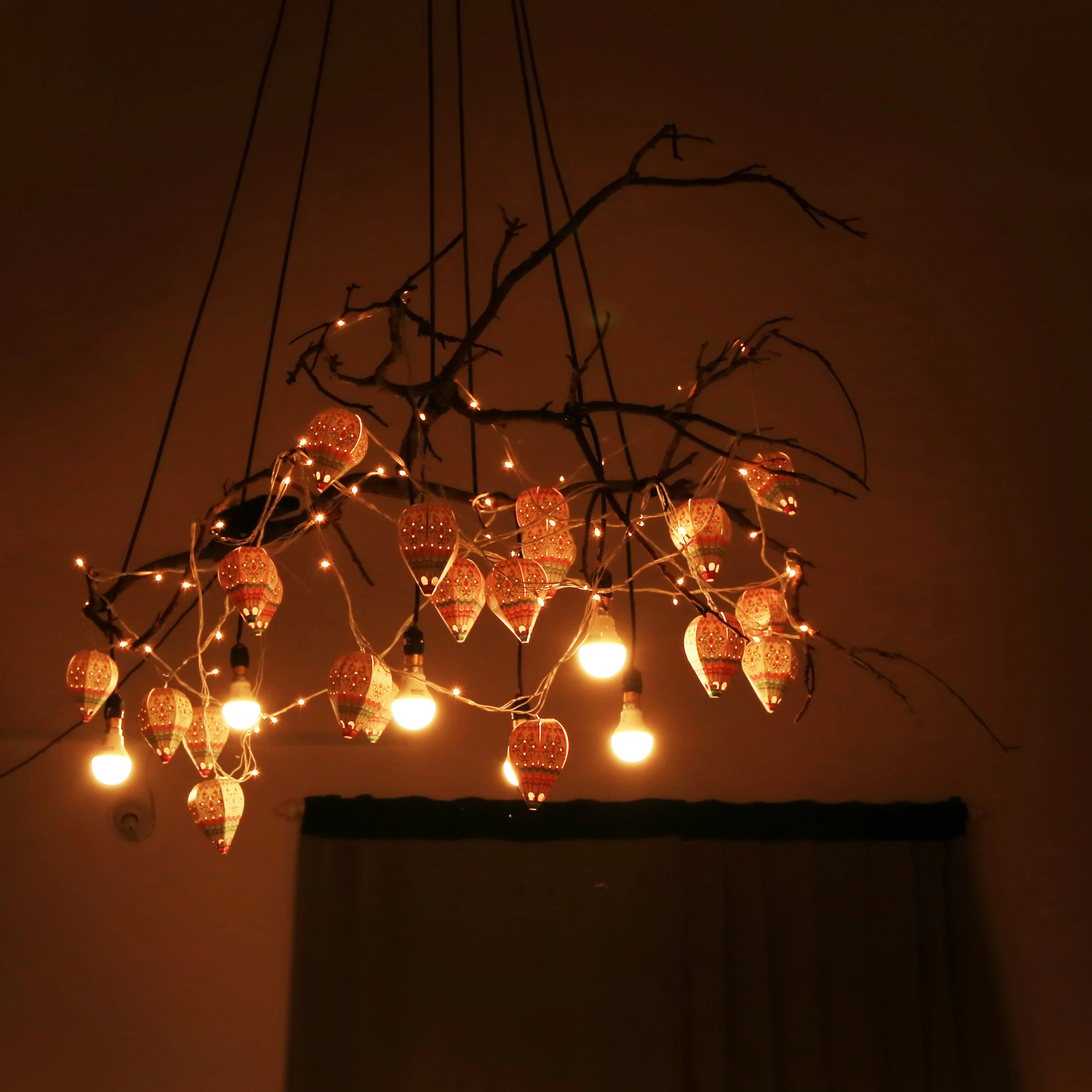 Paper Mini Hot Air Balloon Fairy Lights - Image 15