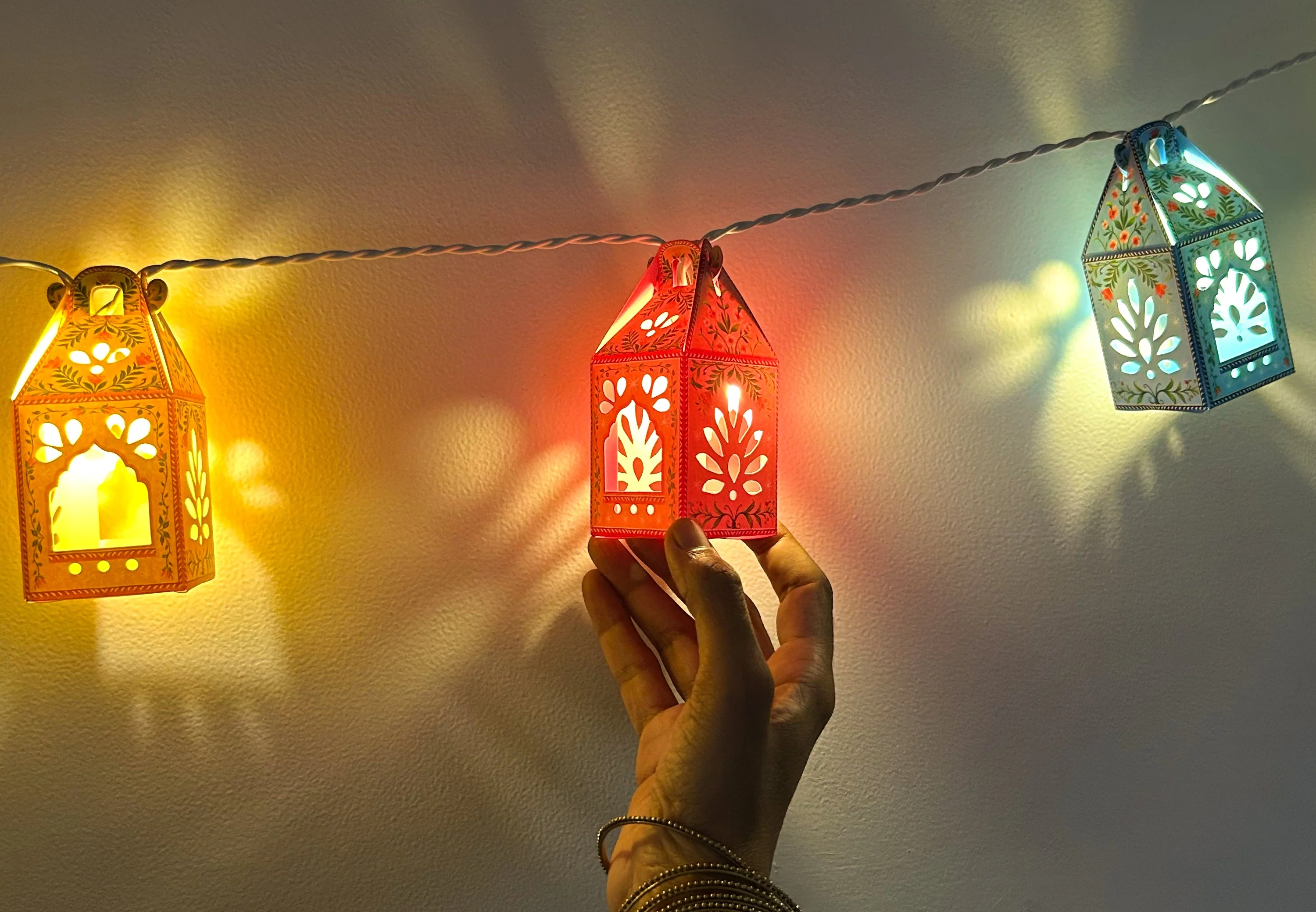 Paper Mini Lanterns Colourful Fairy Lights - Image 5
