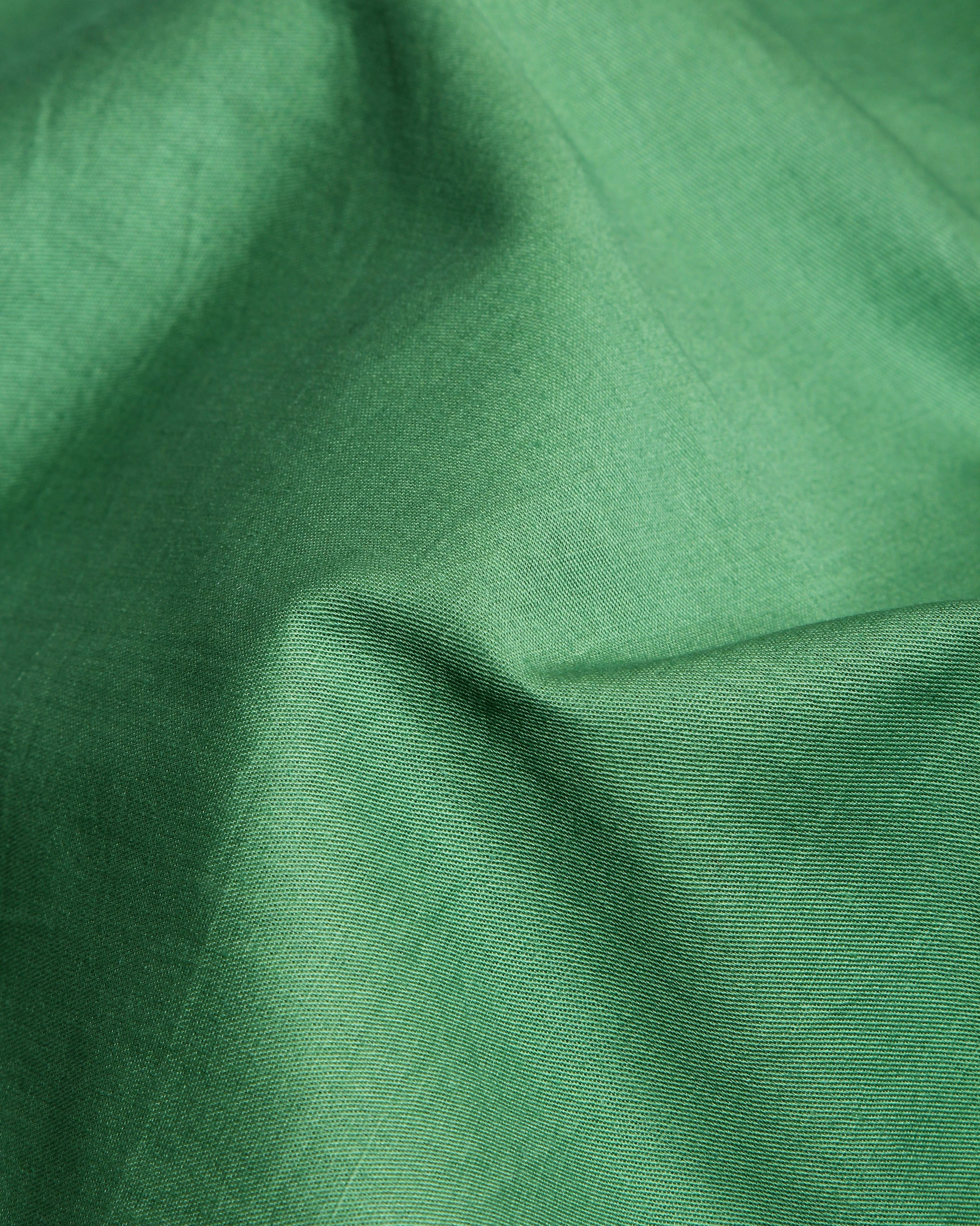 Parrot Green Super Soft Black Button Premium Cotton Shirt - Image 2