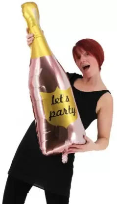 Party Themed Foil Balloon Set (Multicolor) (Pack of 5) - Image 4
