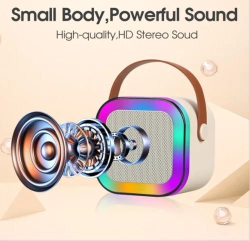 PartyPulse: Karaoke Bluetooth Speaker with Wireless Mic, Dynamic LED Lights & Portable Design for Home, Parties & Travel - Image 4