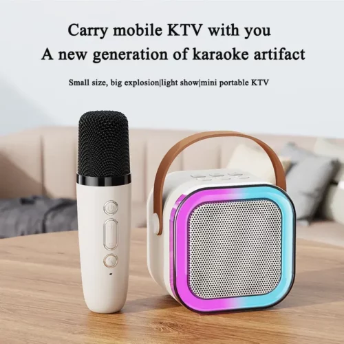 PartyPulse: Karaoke Bluetooth Speaker with Wireless Mic, Dynamic LED Lights & Portable Design for Home, Parties & Travel - Image 7