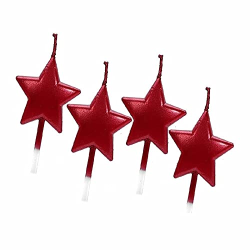 Pastel Star/Heart Stick Candles