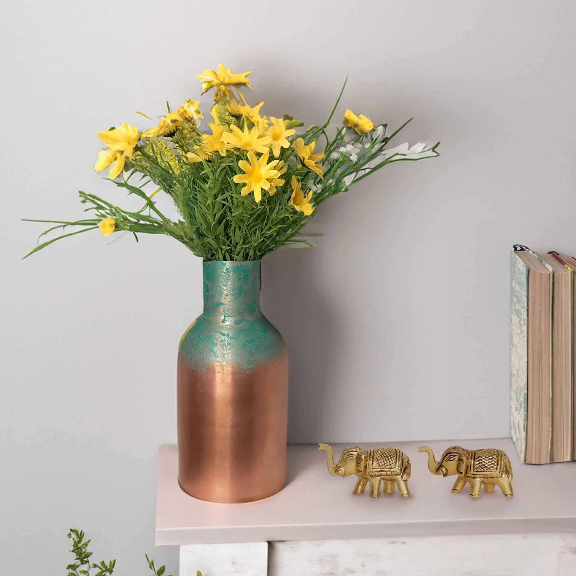 Patina Jar Metal Vase - Image 14