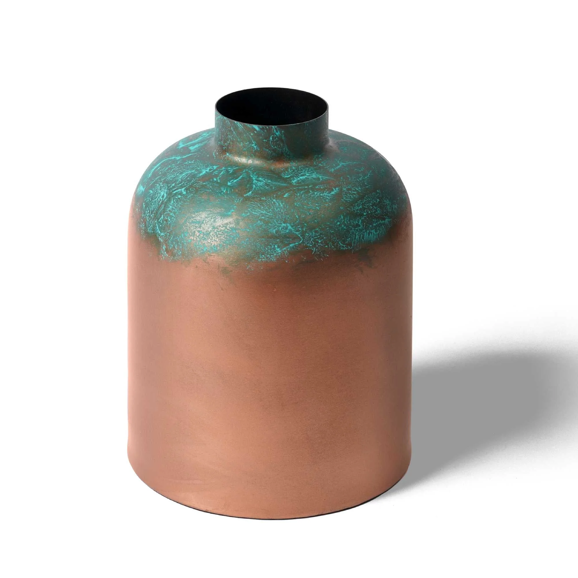 Patina Jar Metal Vase - Image 3