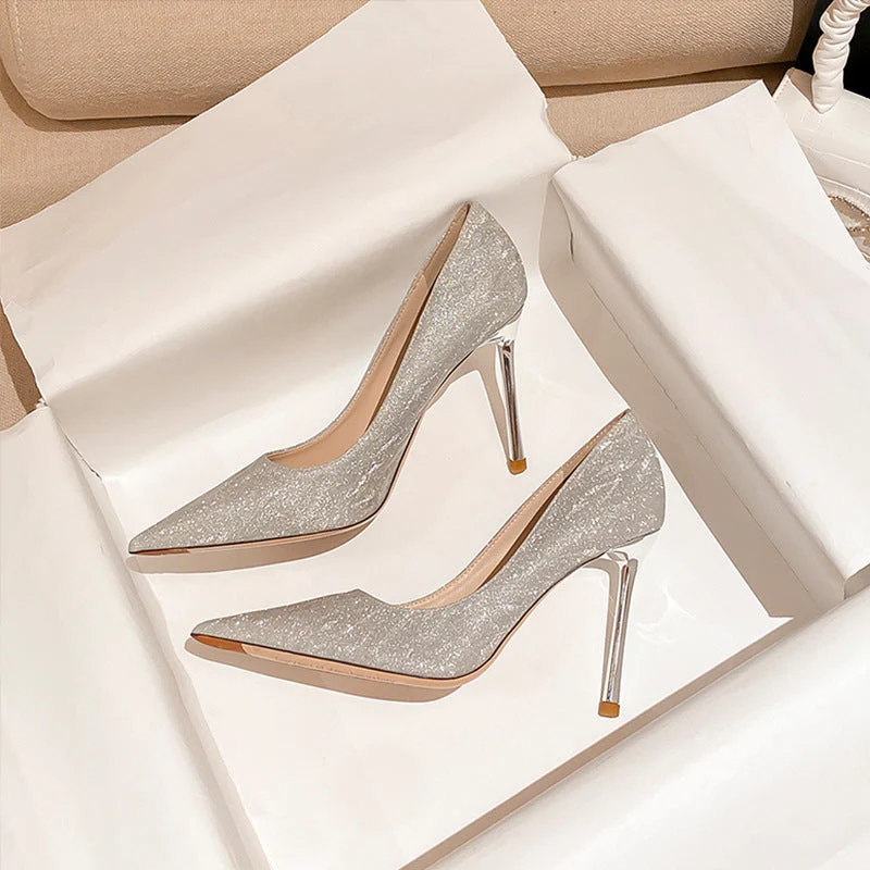 Patricia Glittery High Heels - Image 6