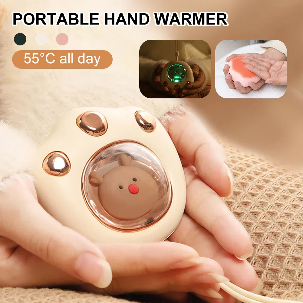 Pawm: USB-C Rechargeable Hand Warmer, Cute Cat Paw Portable Heater for Winter with Fast Heating for Men & Women - Image 5