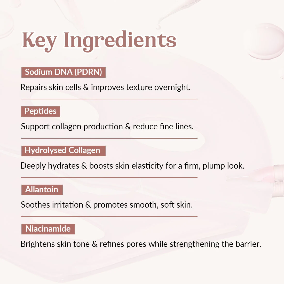 PDRN Pink Collagen Gel Mask | Rejuvenating, Hydrating & Radiance-Boosting | Made in Korea - Image 5