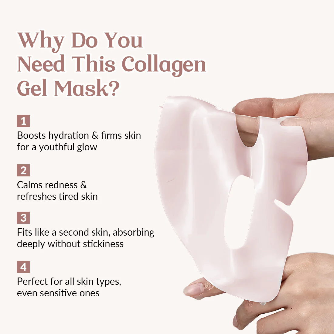 PDRN Pink Collagen Gel Mask | Rejuvenating, Hydrating & Radiance-Boosting | Made in Korea - Image 6