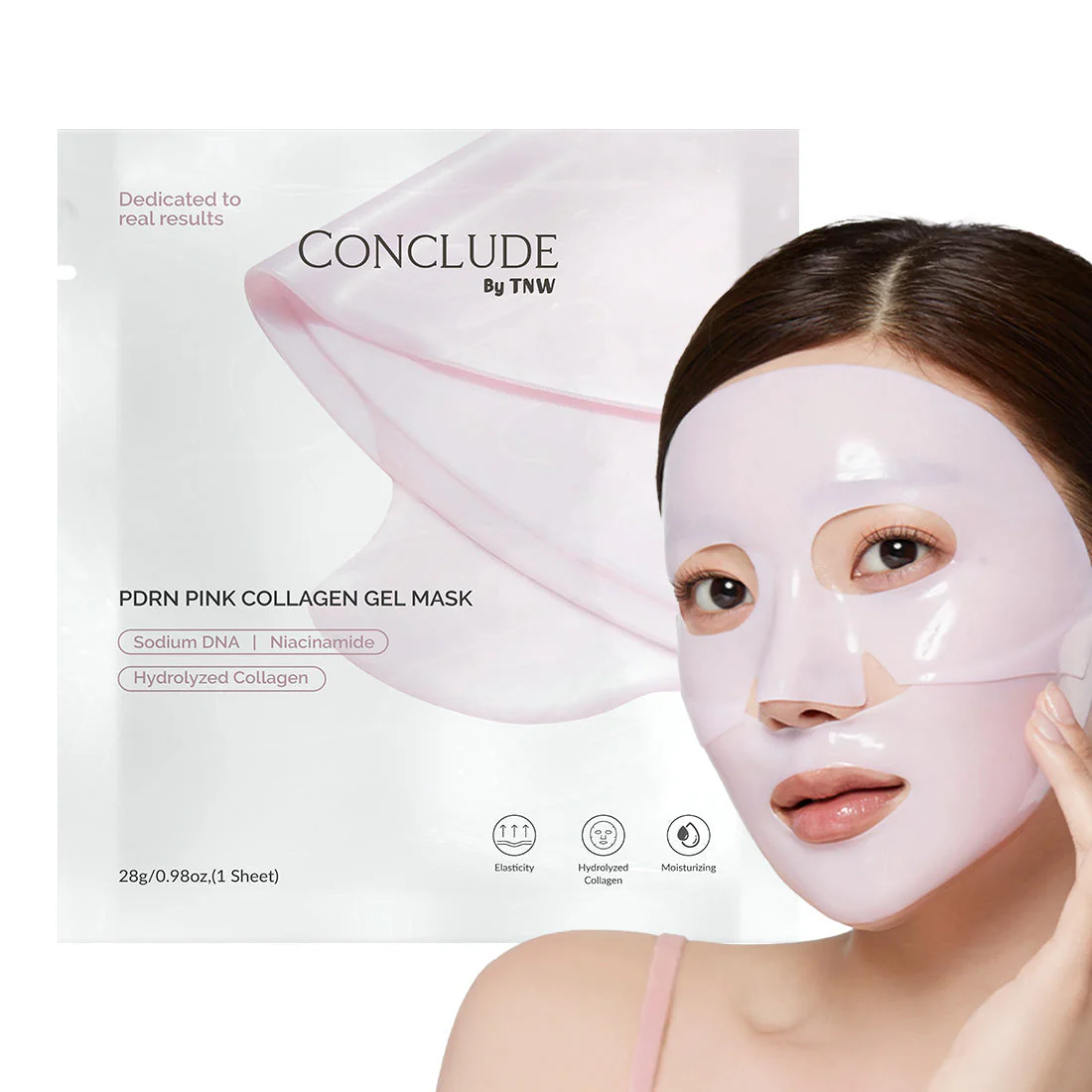 PDRN Pink Collagen Gel Mask | Rejuvenating, Hydrating & Radiance-Boosting | Made in Korea - Image 8