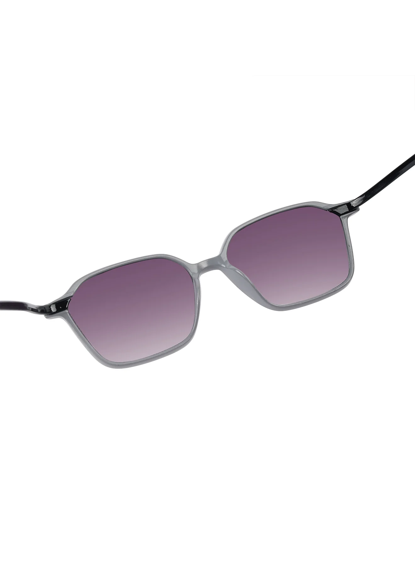 Peach Pop Green & White Square Kids Sunglasses - Image 12