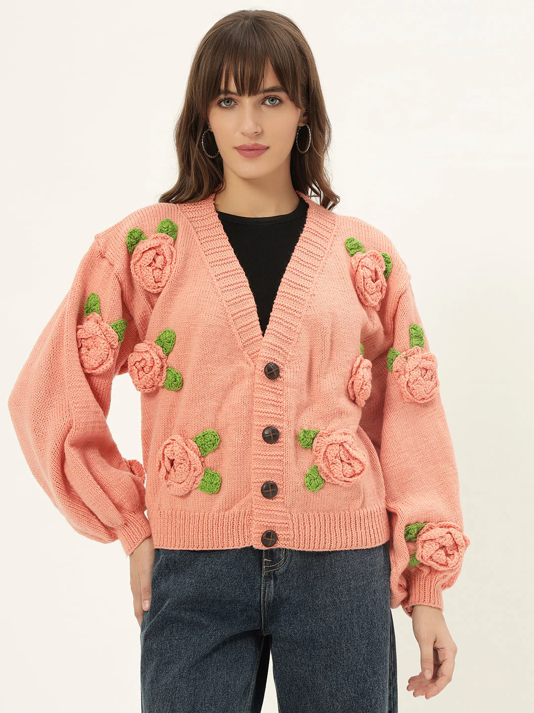 Peachy Rose Cardigan - Image 5