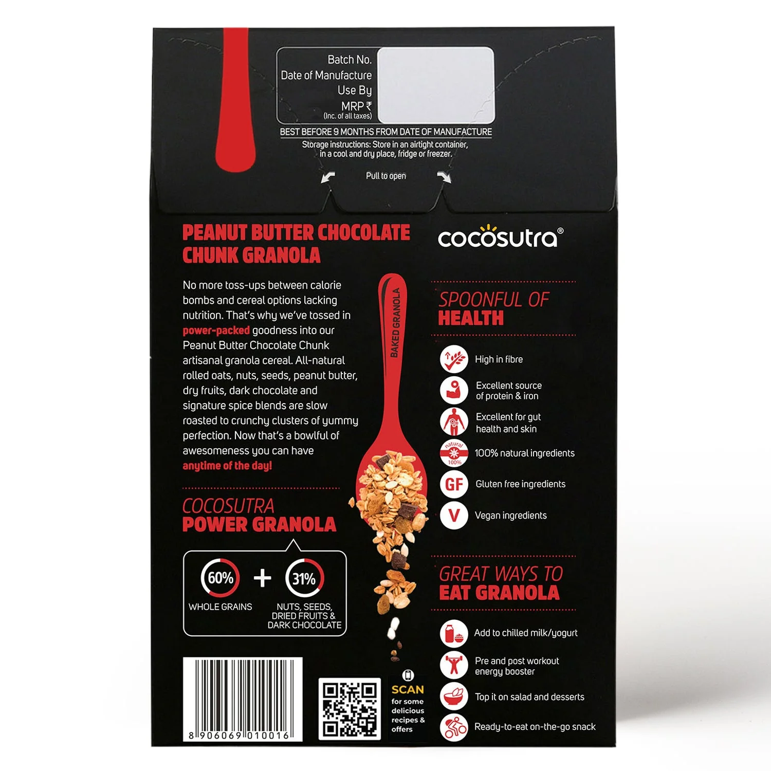 Peanut Butter Chocolate Chunk Breakfast Granola - Image 2