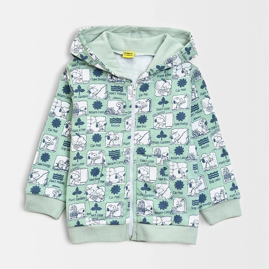 Peanuts™ Fleece Baby Sweatshirt with Pyjama Set for Kids - Image 3
