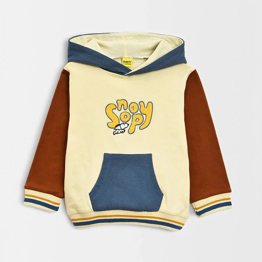 Peanuts™ Fleece Sweatshirt with Baby Pyjama Set for Kids - Image 3