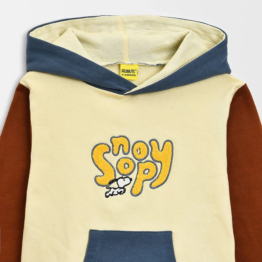 Peanuts™ Fleece Sweatshirt with Baby Pyjama Set for Kids - Image 5