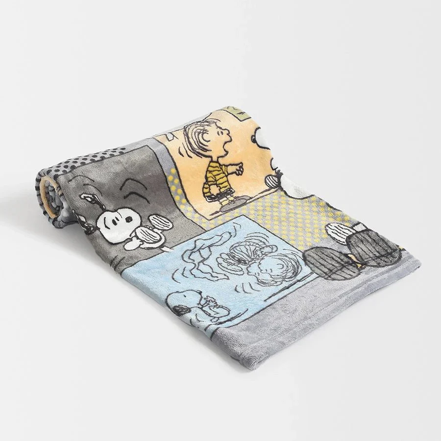 Peanuts™ Flurry Baby Blanket Grey