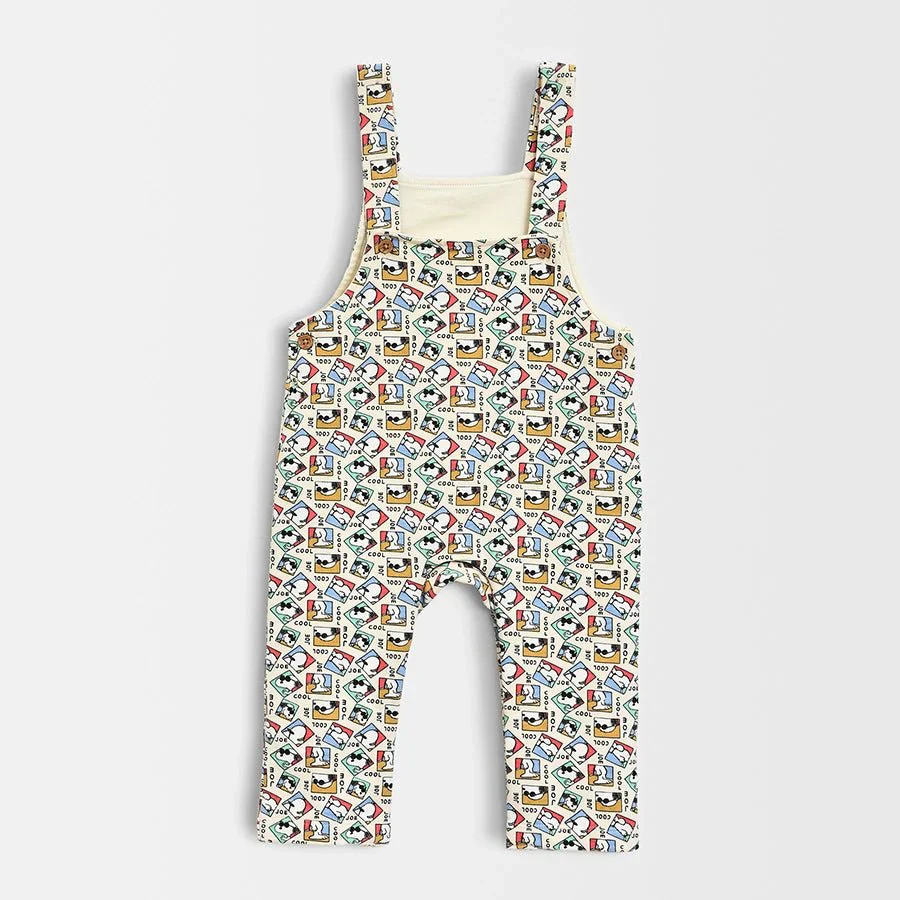 Peanuts™ Knitted Romper With Baby Dungaree Set - Image 9